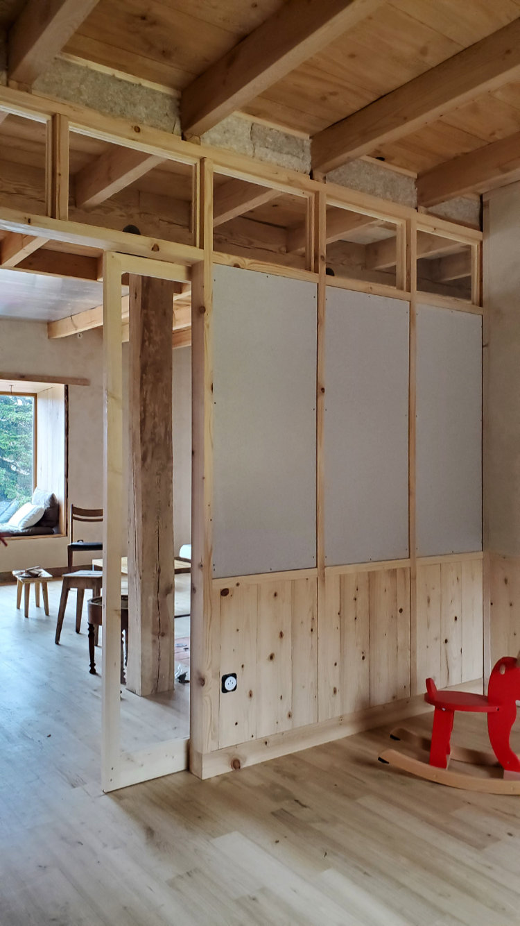 maison la rochette chantier ouverture sud